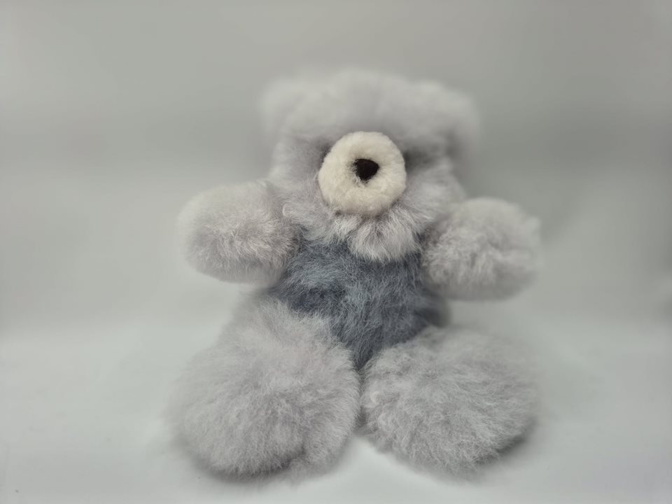 Alpaca Fur Teddy grey