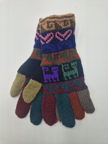 Alpaca gloves funky