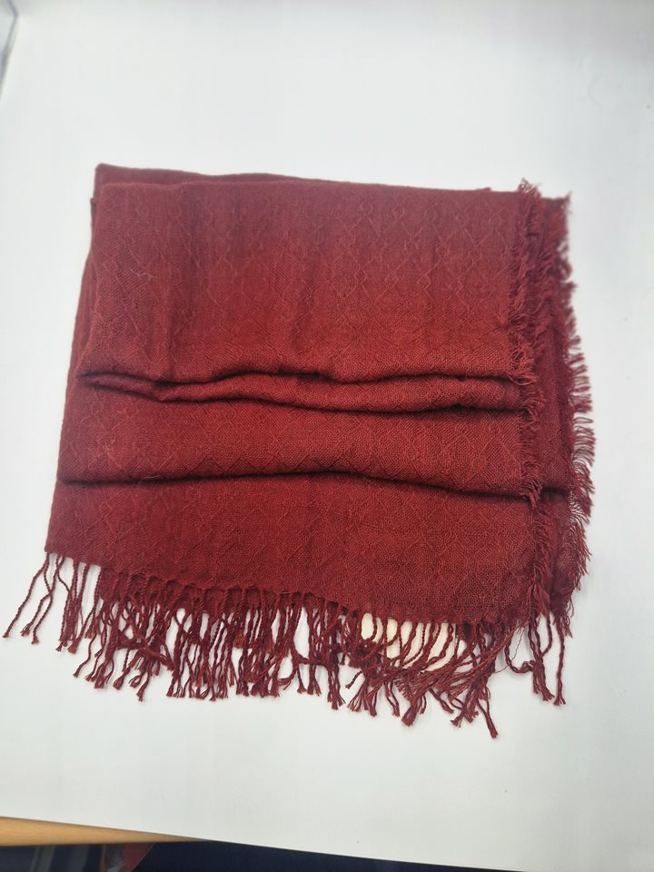 Alpaca Scarf/Shawl maroon