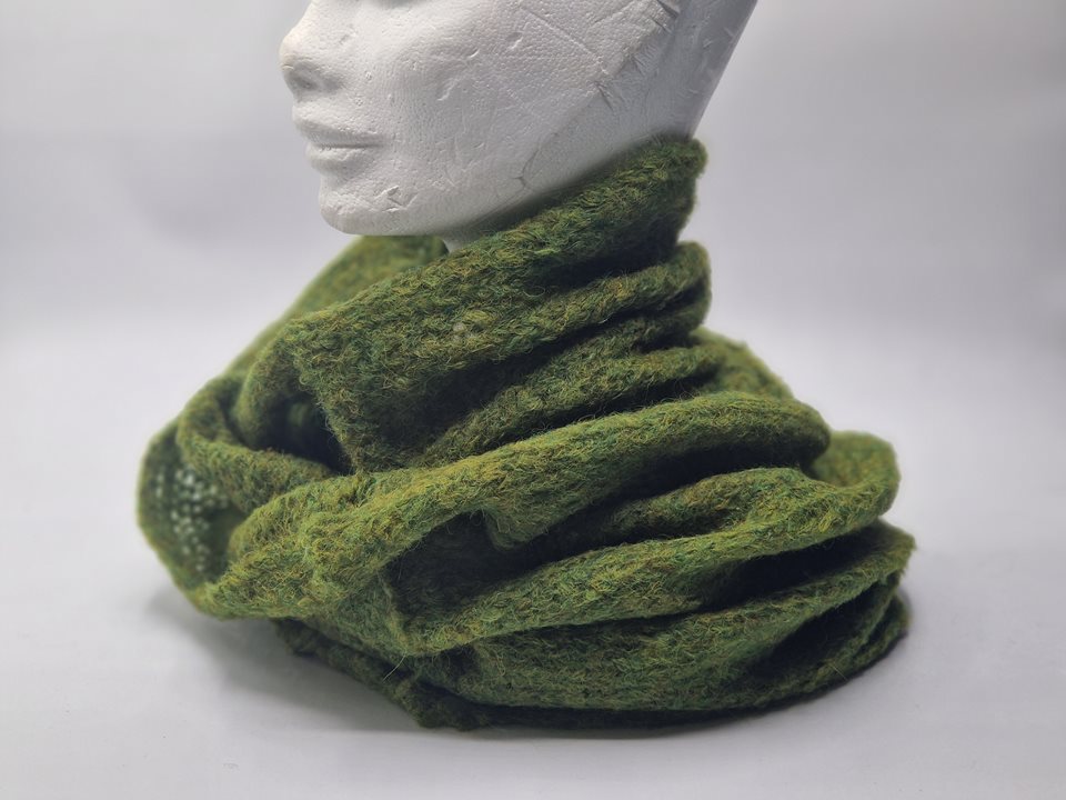 Alpaca snood green