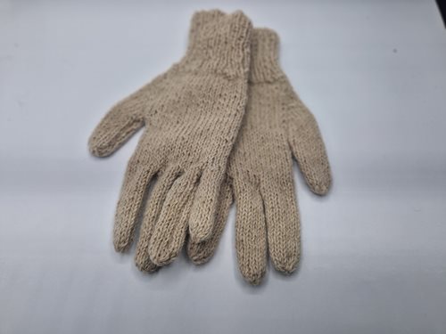 Alpaca Gloves off white mens