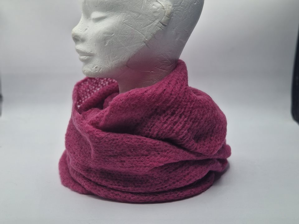 Alpaca snood pink