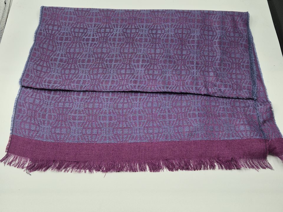 Alpaca & silk Scarf maroon/lilac