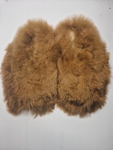 Alpaca Fur Slippers Med Faun