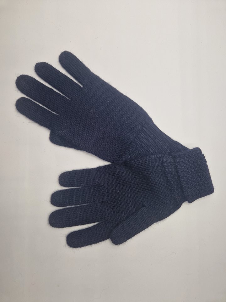 Alpaca Gloves Navy blue mens