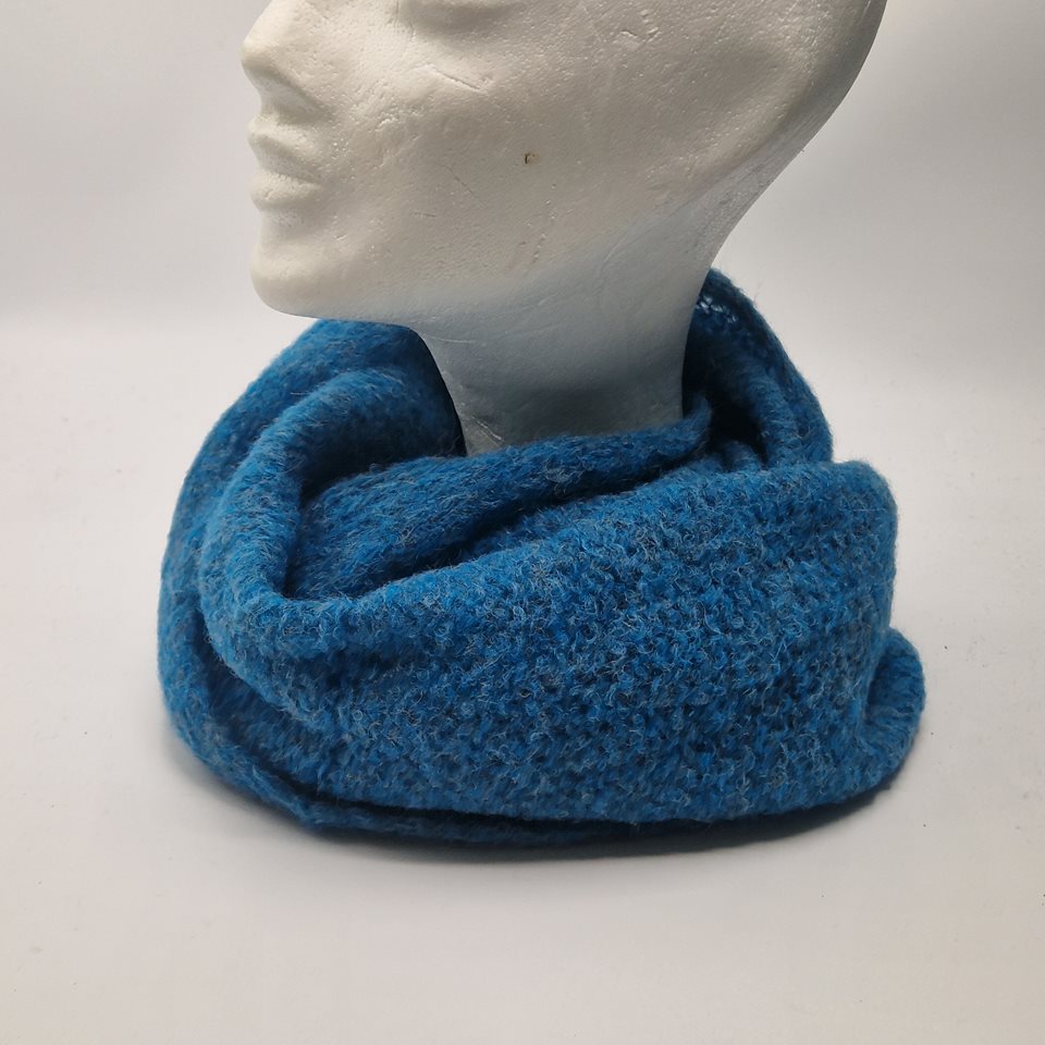 Alpaca snood blue