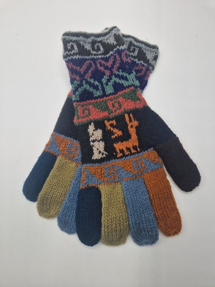 Alpaca gloves funky