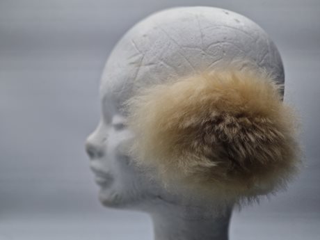 Alpaca Fur Ear Muffs champagne