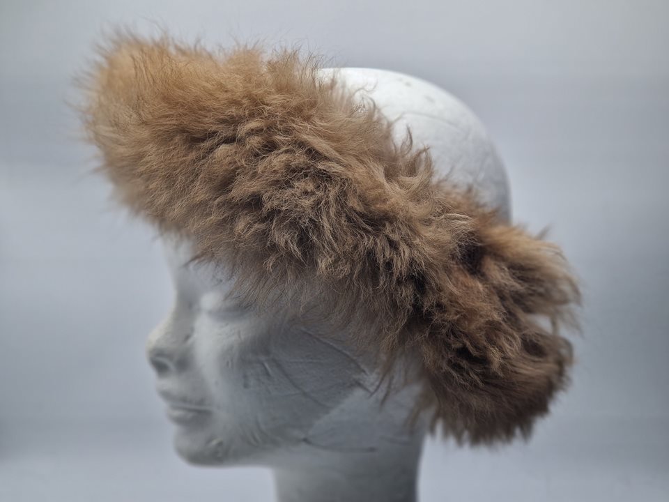 Alpaca Fur Headband rose faun