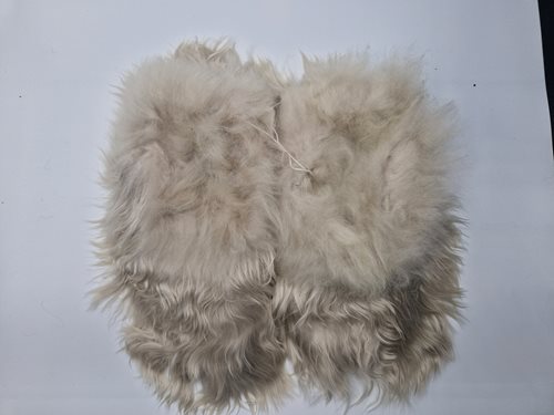 Alpaca Fur Slippers silver