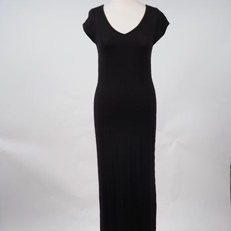 Alpaca long Knitted dress black