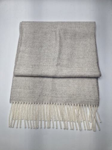 Alpaca Scarf grey/cream fleck