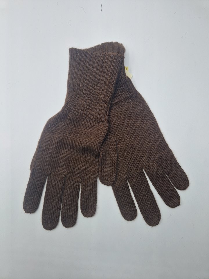 Alpaca Gloves Brown Mens