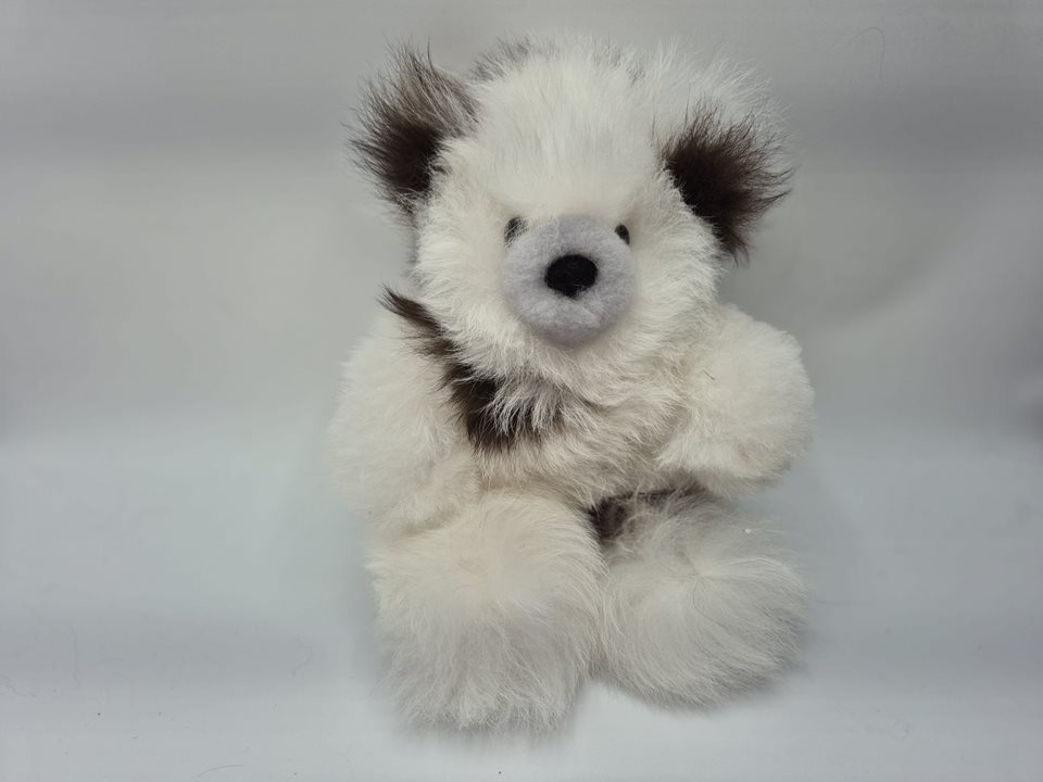 Alpaca Fur Teddy wh/choc/gr nose