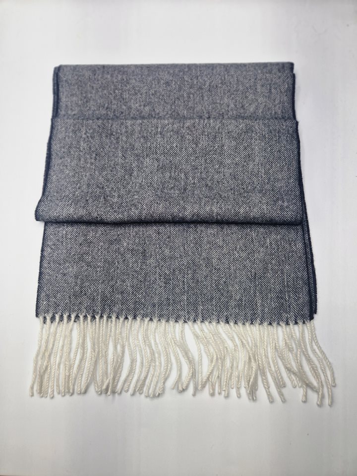 Alpaca Scarf blk/grey/cream fleck