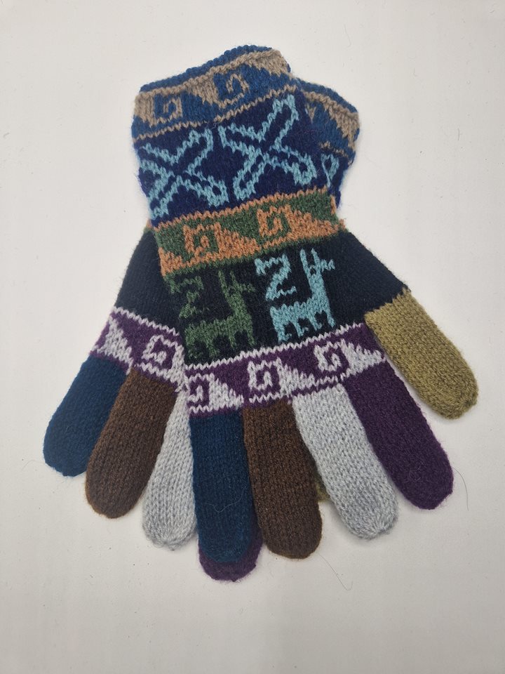 Alpaca gloves funky